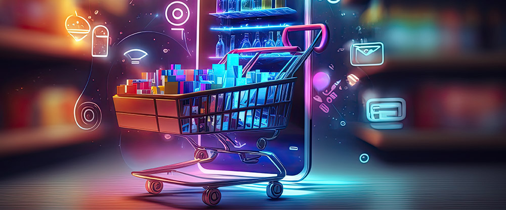 PAyment Trends 2025 representational image of a shopping cart coming out of a mobile phone